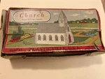 Plasticville O-O27 1803 Colonial Church Great With Railroad Scenes. Fixed Price $16.99.
