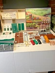 Vintage 1950 Plasticville & Gauge Railroad Center Set #5608-498. Fixed Price $120.00.