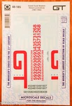 Microscale Decal #48-185 Grand Trunk Western Diesel Locomotives (1961-1992). Fixed Price $7.75.