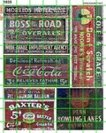 1035 Davart Ho Decals Bowling Overalls Soda Pop Cigars Building Signs Adverts. Fixed Price $8.99.