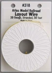Atlas 318 All Scale Layout Wire - 50' 15.2M Yellow. Fixed Price $13.99.