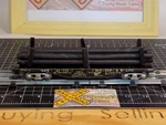 O-gauge Marx Post-war Boston & Maine 33773 Flatcar W/pipe (011303). Fixed Price $37.04.