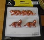 K-line By Lionel Scale Animal Pack Lions & Tigers Figures 6-21610 Nip. Fixed Price $19.00.