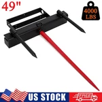 49" Hay Bale Spear Bucket Front Skid Steer Loader Tractor Dual Tine 4000 Lbs Red. Fixed Price $250.23.