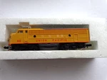 Aurora Postage Stamp Train Scale #4861 Union Pacific F9-A Diesel Loco. New #1. Fixed Price $94.50.