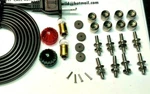 Lionel Zw Transformer CORD-8EA NUTS-8EA STUDS-2T LENS-2 Bulbs 4EA Carbon Rollers. Fixed Price $18.99.