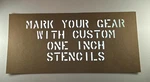 Stencil, Custom 1" 4 Lines 15 Characters Per Oiled Card Usmc Army Navy WW2. Fixed Price $13.99.