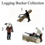 Loggers Set Of Working Backwoods Buckers Finished Scale ON30 Figures. Fixed Price $44.99.