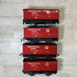 Marx Prr 738701 Gondola Lot 4 Gauge Tin Litho Freight Cars Pennsylvania. Fixed Price $44.50.