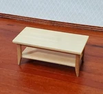 Dollhouse Modern Coffee Table Light Oak Wood 1:12 Scale Miniature Furniture. Fixed Price $12.75.