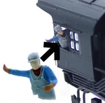 Ho Scale Railroad Train Engineer Figure Leaning Out Window Unpainted. Fixed Price $8.99.