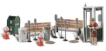 Woodland Scenics Street Accessories Accents PKG(18) A2764. Fixed Price $30.98.
