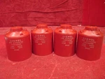 Lionel Postwar 6112-25 Gauge Red Canisters W/ White Lettering Lot Of 4.. Fixed Price $19.50.
