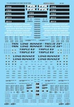 Microscale 60-747 1990+ Trailer Train 89' & Long Runner Flatcar Decal Sheet. Fixed Price $6.79.