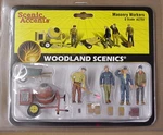 Scale Masonry Figures Woodland Scenics Train People # 2753. Fixed Price $24.99.