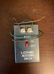 Lionel Accessory Switch 6-5901 (wires Included). Fixed Price $15.00.