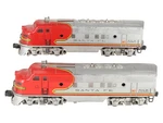 Lionel 2343 Vintage Santa Fe F3 Aa Diesel Locomotive Set. Fixed Price $257.04.