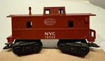 Marx No. 18326 Nyc Tuscan Brown Plastic Caboose - Whl / Tilt Cplrs. Fixed Price $25.00.