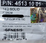 Honeywell Genesis 4513 14/2C Solid Plenum Fire Alarm Cable Wire Fplp WHITE/100FT. Fixed Price $49.99.