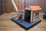 Gauge Marx Train Buzzing Signal Crossing Pressed Steel Metal Model 1440 Tested. Fixed Price $67.00.