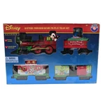 Lionel Disney Mickey Mouse Express Gauge Battery-powered Train Set #711773. Fixed Price $115.00.