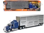 Kenworth W900 Truck Blue W/livestock Trailer 1/43 Diecast By New Ray 15243. Fixed Price $24.49.