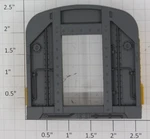 Lionel 2532-42 Dark Gray Vestibule End Yellow Doors W/o Inner. Fixed Price $6.00.