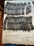 Lionel 027 Train Tracks 36 Count- Used And Rusted But Useable Condition.. Fixed Price $35.00.