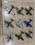 Inair Wwii Planes 9 Piece Assortment Metal & Plastic. Fixed Price $24.99.