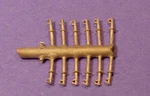 O/ON3/ON30 Clamp Type 6" Hand Rail Stanchions Wiseman Back Shop Brass BS-102. Fixed Price $5.95.