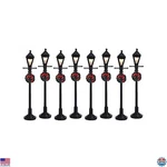 Lemax Christmas Village Set Of 8 Battery-operated Gas Lantern Street Lamps 64500. Fixed Price $44.65.