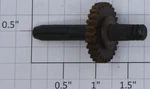 Lionel Z-16 Right Hand Upper Ribbed Shaft Assembly With Gear. Fixed Price $6.00.