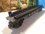 Lionel 6511-2 & Sf Black Plastic Flat Car No 16941 With Ramps 5-152-5. Fixed Price $23.99.