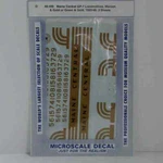 Microscale Decals: Maine Central Diesel Hoods GP7 Maroon & Gold Or Gr.... Fixed Price $12.95.