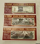 3 K-line Gauge Train Cars K6171 Prr Caboose, Bakers Chocolate, Lcl Service. Fixed Price $100.00.