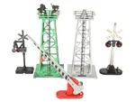 Lionel Vintage Gauge Assorted Accessories: #140, 152, 154, 394, & 395. Fixed Price $75.99.