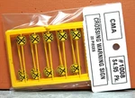 Tichy Train Group Ho Crossing Warning Sign # 1008 (20 Count). Fixed Price $12.60.