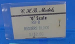 Scale ON30 1/48 Riggers Blocks Detail Parts C.h.b. Models RB-8 Chb. Fixed Price $11.95.