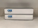 K-line Csx Intermodal Containers Set Of 2 For Ttax Double Stack Scale. Fixed Price $35.00.