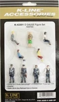 K-line K42301 Gauge Passenger Car Seated Painte Plastic Figures (set Of 9). Fixed Price $18.69.