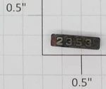 Lionel 2353-8 Right Hand Painted Marker Lens / Number Board (10). Fixed Price $15.00.
