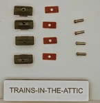 Lionel Pick Up Shoes Plates TT-208 TC-109 &480-20 Rivets Set Of (4) . New. Fixed Price $8.50.
