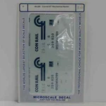 Microscale Decals: Conrail Reefer Mechanical 57' 1980'S. Fixed Price $8.50.