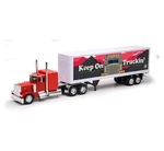 New-ray Toys Peterbilt Custom 379 With Dry Van Trailer Die Cast Openable. Fixed Price $63.64.