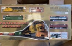Mehano Thunderbolt Express Ho Train Set Santa Fe Burlington Texaco Tested. Fixed Price $135.00.