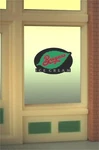 Miller's Bryers Ice Cream Animated Neon Window Sign #8810. Fixed Price $16.99.