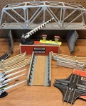 Lionel O27 Truss Bridge Layout Lot 252X Crossing Gate Crossover Track Fences. Fixed Price $59.97.