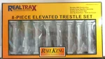 Mth Railking Realtrax Elevated Subway Trestle Set (8 Piece) #40-1047. Fixed Price $69.95.