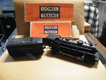 Post-war Lionel Trains Locomotive 1655 & Whistle Tender For O27 Track 6654W. Fixed Price $102.17.