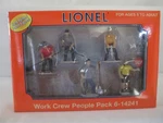 Lionel Work Crew (people Pack Of 5), 6-14241, Scale Painted Pewter Figures,new. Fixed Price $24.00.